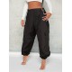 1pc Tooluck Women'S Solid Color Casual Harem Pants - All-Season Comfortable Soft Polyester, Versatile Fashion Genie Style, Woven Weave, Suitable for Adults 1pc Tooluck Women'S Solid Color Casual Harem Pants - All-Season Comfortable Soft Polyester, Versatile Fashion Genie Style, Woven Weave, Suitable for Adults