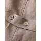 1pc Women'S Plus Size Casual Linen V-Neck Sleeveless Vest - Solid Color Knit Fabric Button-Down Leisure Tank Top 1pc Women'S Plus Size Casual Linen V-Neck Sleeveless Vest - Solid Color Knit Fabric Button-Down Leisure Tank Top