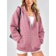 Tooluck Zipper Hoodie Women's Long Sleeve Sweatshirt Fall Clothing Oversized Hooded Casual Fashion Jacket Tooluck Zipper Hoodie Women's Long Sleeve Sweatshirt Fall Clothing Oversized Hooded Casual Fashion Jacket