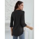 Stylish Women's V-Neck 3/4 Sleeve Zipper Shirt - Business Casual, Dressy Work Tunic Blouse with Relaxed Fit, Soft Fabric, and Versatile Style for Office, Meeting, or Daily Wear - Perfect for Career Women and Professionals Stylish Women's V-Neck 3/4 Sleeve Zipper Shirt - Business Casual, Dressy Work Tunic Blouse with Relaxed Fit, Soft Fabric, and Versatile Style for Office, Meeting, or Daily Wear - Perfect for Career Women and Professionals
