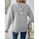Women's Casual Solid Color Hoodie with Pocket - Long Sleeve, Stretchy Polyester Blend, Machine Washable Women's Casual Solid Color Hoodie with Pocket - Long Sleeve, Stretchy Polyester Blend, Machine Washable