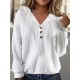 Plus Size Cozy Sweatshirt - Ultra-Comfortable Long Sleeve Henley Hooded Design with Premium Solid Jacquard Fabric - Designed for Womens Plus Sizes Plus Size Cozy Sweatshirt - Ultra-Comfortable Long Sleeve Henley Hooded Design with Premium Solid Jacquard Fabric - Designed for Womens Plus Sizes