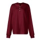 Plus Size Cozy Sweatshirt - Ultra-Comfortable Long Sleeve Henley Hooded Design with Premium Solid Jacquard Fabric - Designed for Womens Plus Sizes Plus Size Cozy Sweatshirt - Ultra-Comfortable Long Sleeve Henley Hooded Design with Premium Solid Jacquard Fabric - Designed for Womens Plus Sizes